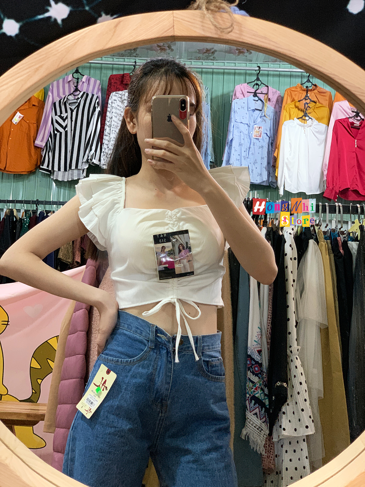 Áo Croptop Bẹt Vai Có Mút Ngực Tay Cánh Tiên Gợi Cảm