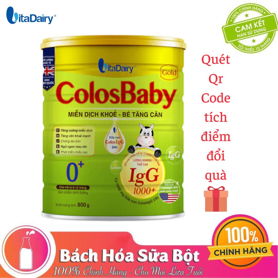 Sữa bột ColosBaby Gold 0+ /Lon 800g
