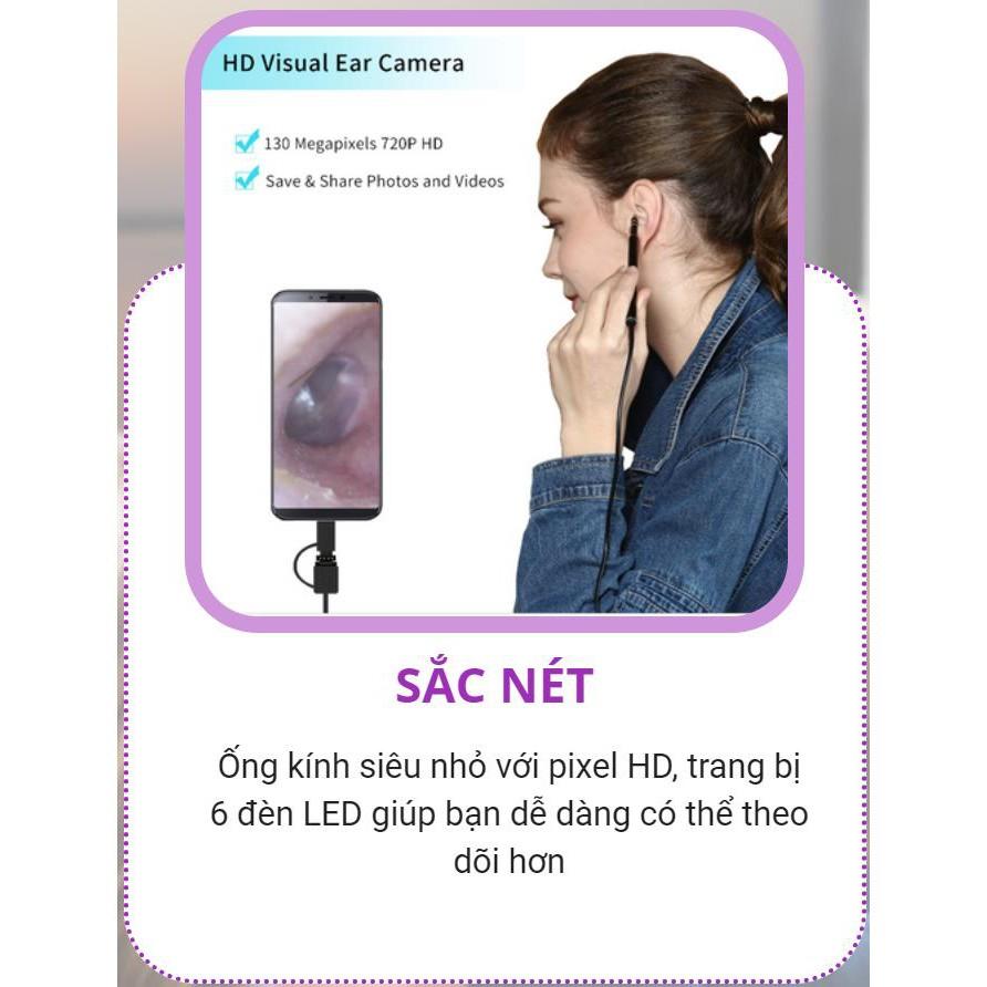 Dụng Cụ Lấy Ráy Tai Tích Hợp Camera Mini