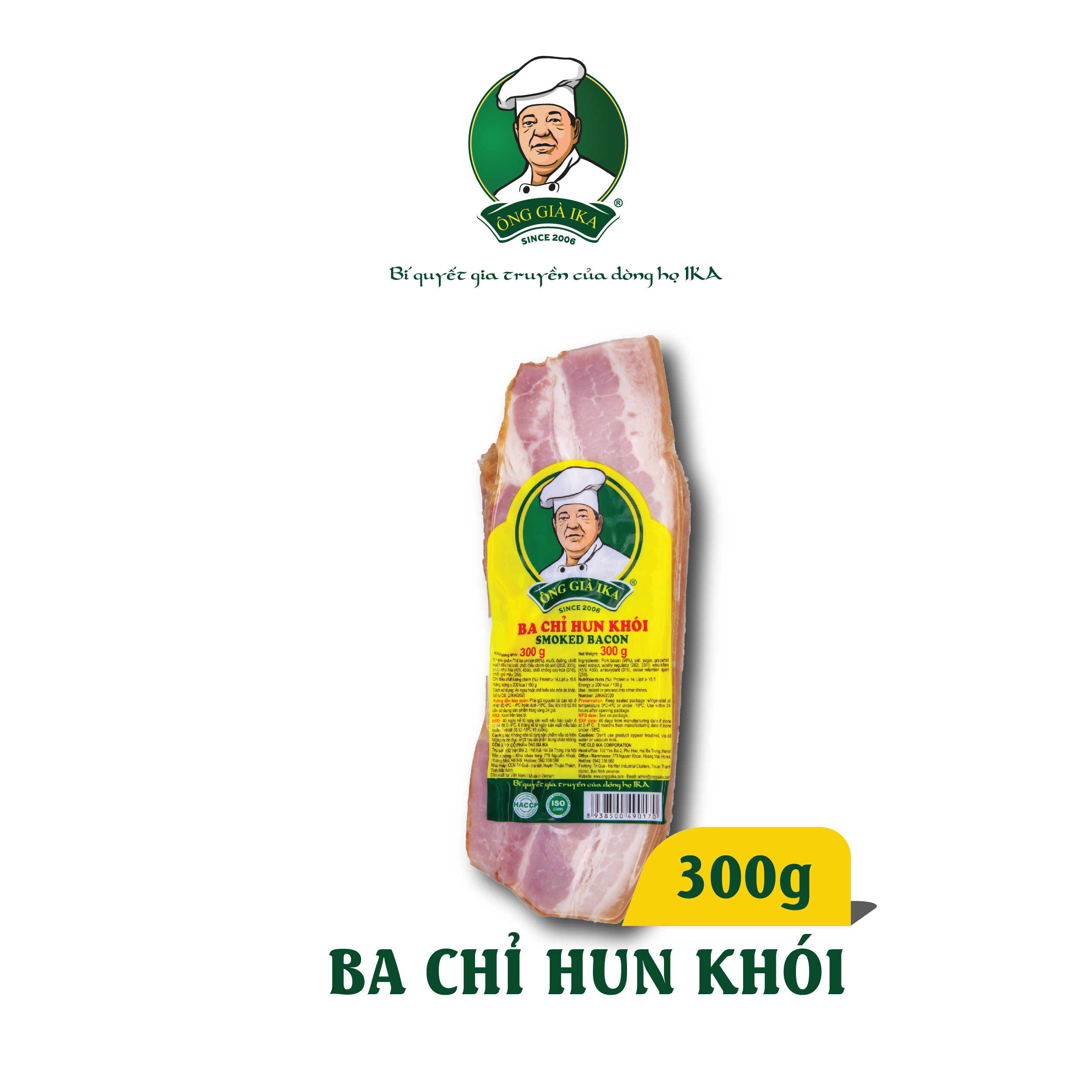 [Chỉ Giao Hà Nội] Ba chỉ hun khói 300g