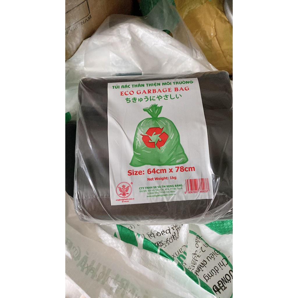 Túi Đựng Rác Màu Đen 1kg - Đủ Size: Đại - Trung - Tiểu - Thân Thiện Với Môi Trường