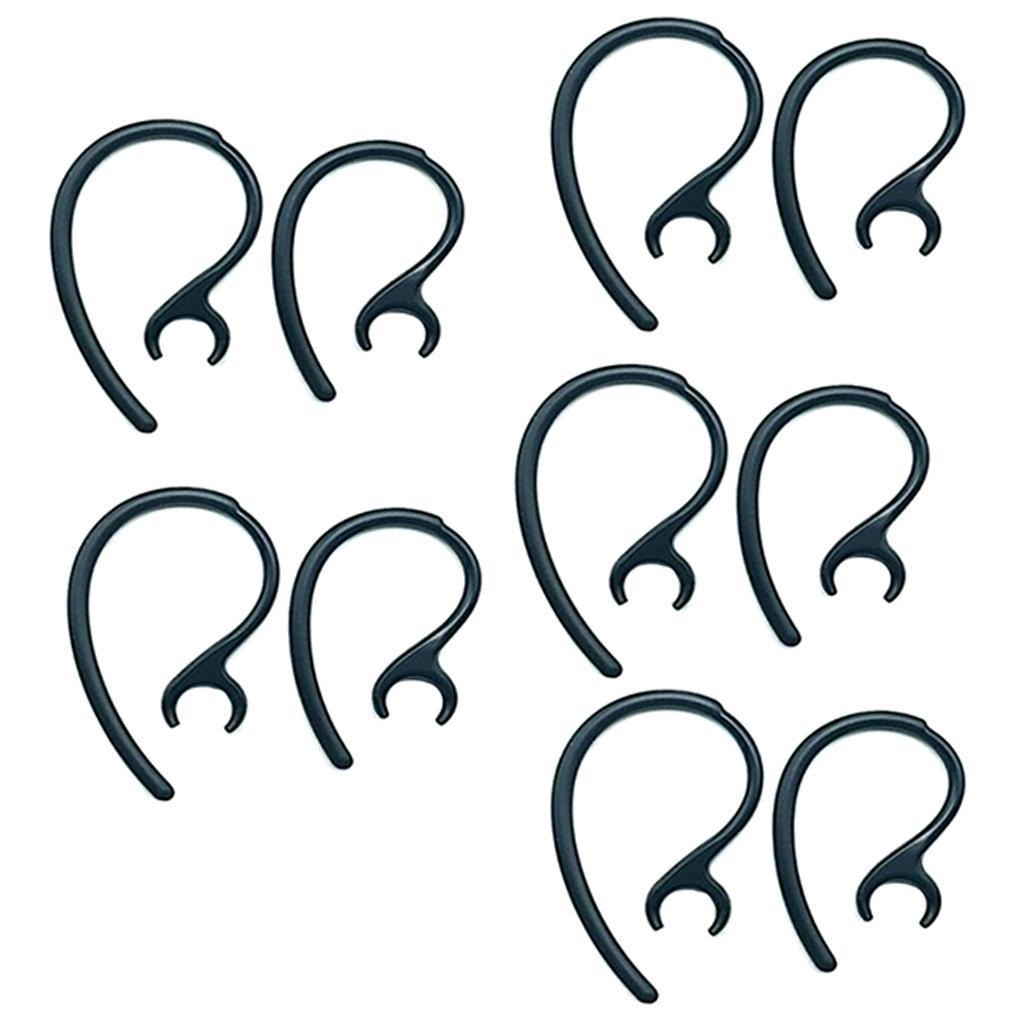 2X 10 Pieces Replacement Earhook Ear Earloop Clip For Headset black