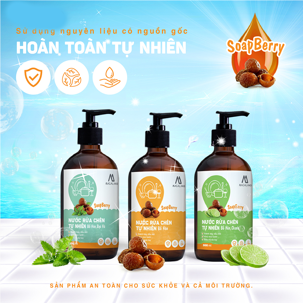 Nước rửa chén JULYHOUSE Bồ Hòn 1.5L