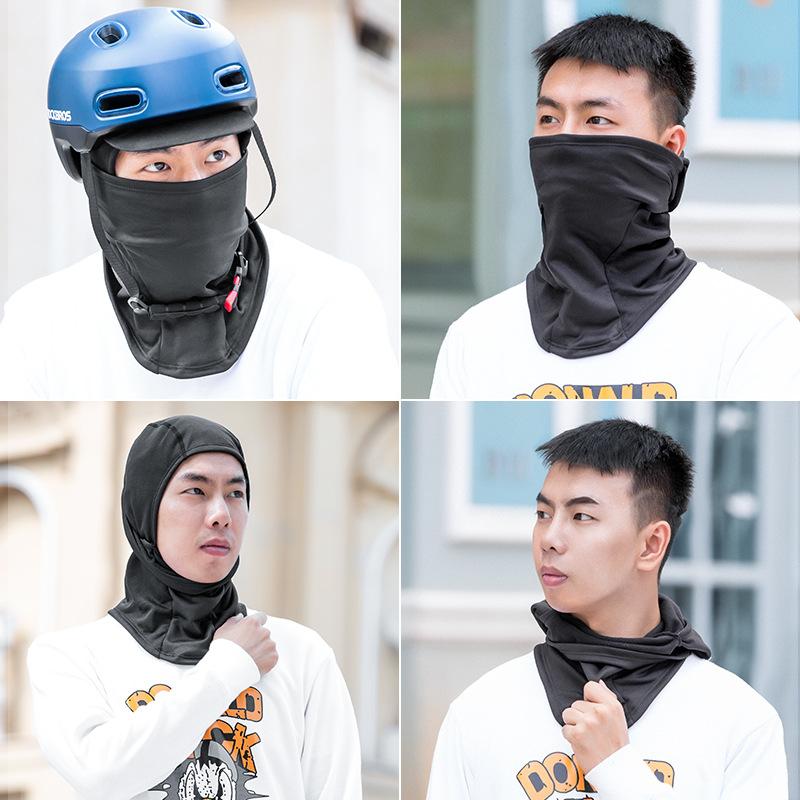 Rockbros giữ ấm Balaclava Phụ nữ mùa đông Mũ bảo hiểm xe máy Mũ bảo hiểm xe đạp bên trong xe đạp trượt tuyết mặt nạ Color: Style B black