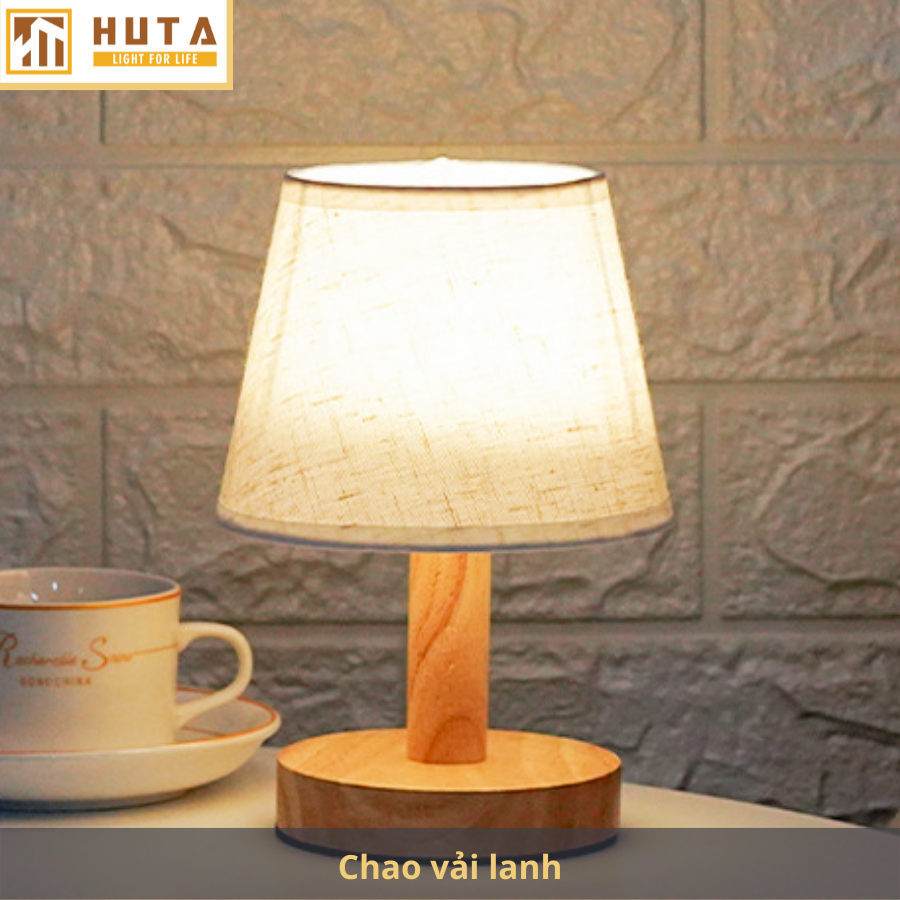 Đèn Ngủ Để Bàn Gỗ HUTA G9 Mini Phong Cách Vintage, Đầu Cắm USB, Decor Trang Trí Phòng Ngủ, Đầu Giường, Dải Led Ánh Sáng Vàng