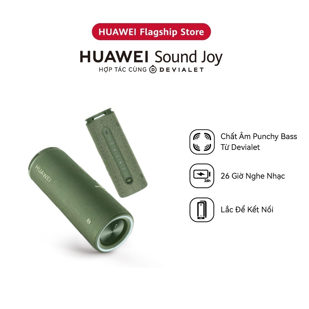 Bộ Sản Phẩm (Loa di động HUAWEI Sound Joy + Loa di động HUAWEI Sound Joy) | Hàng Chính Hãng - Đen đá núi