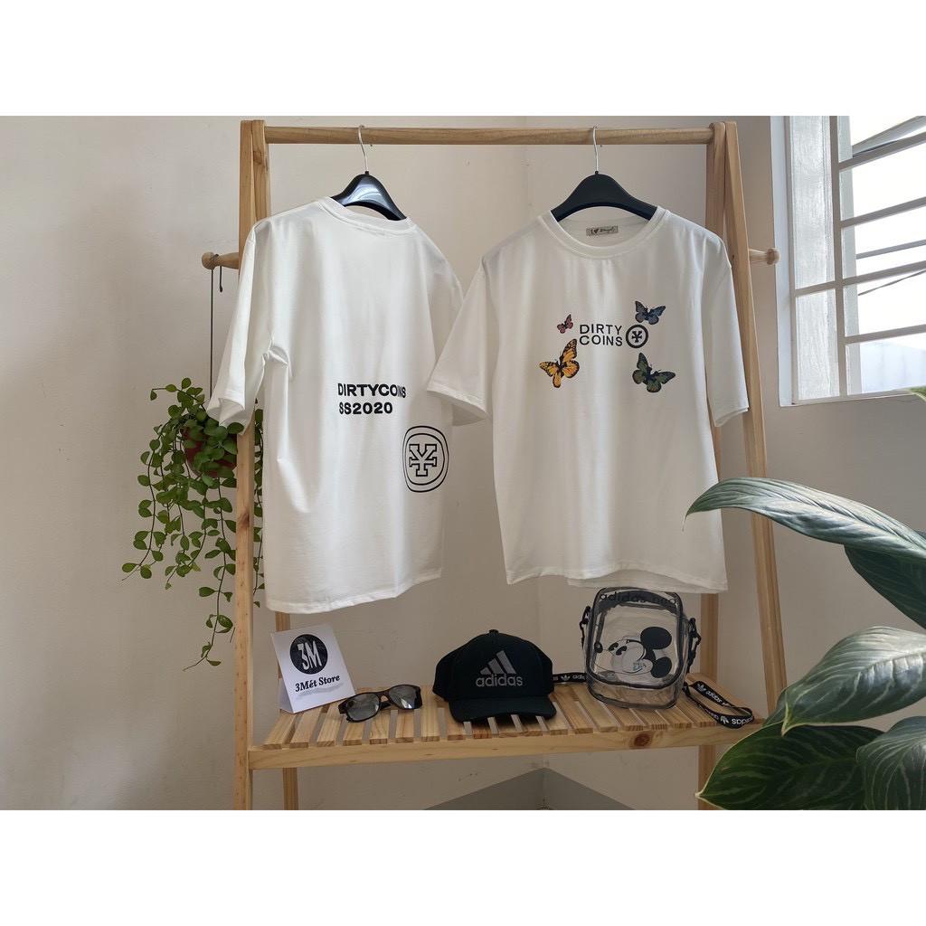 Áo Thun Tay Lỡ Rộng UNISEX In Họa Tiết Butterfly