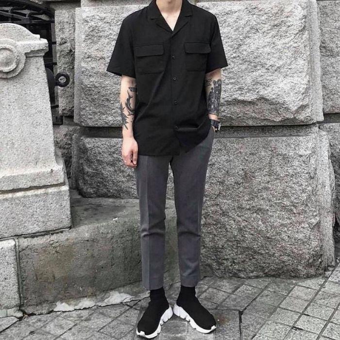 Quần baggy nam Unisex Tilaa Fashion - quần tây ống rộng trẻ trung - bộ đồ nam hàn quốc QB01