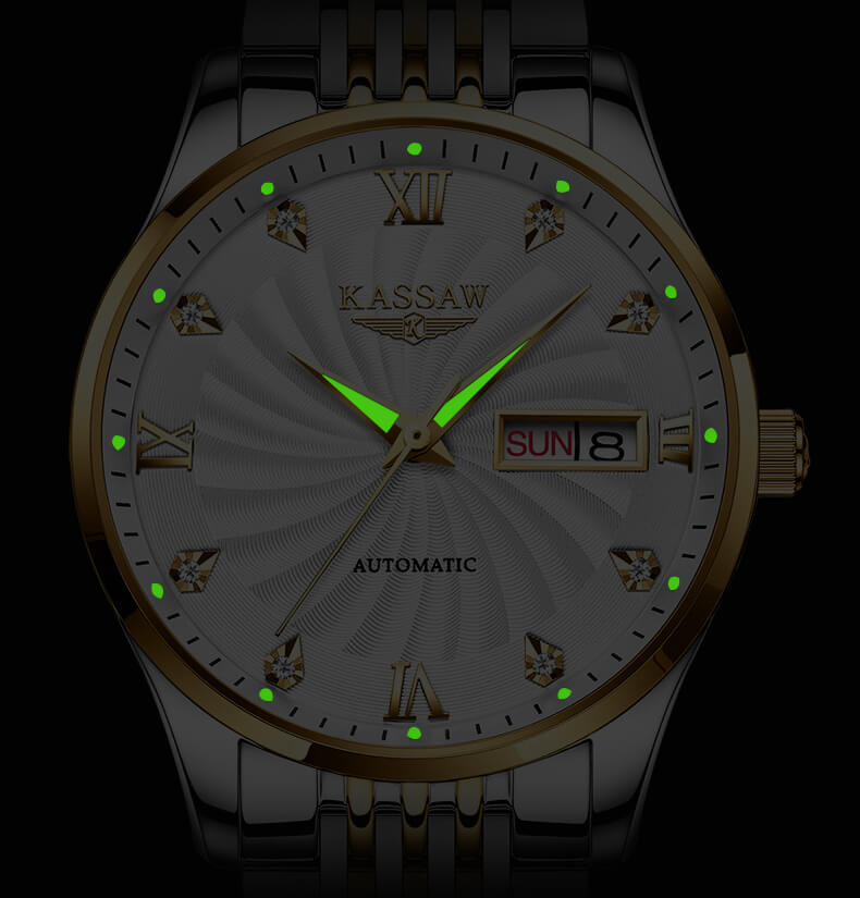 Đồng hồ nam chính hãng KASSAW K869-1 chống nước,chống xước,kính sapphire ,mặt đen dây kim loại thép không gỉ 316L ,hàng mới 100% ,Đồng hồ cơ ,Thiết kế đơn giản và sang trọng