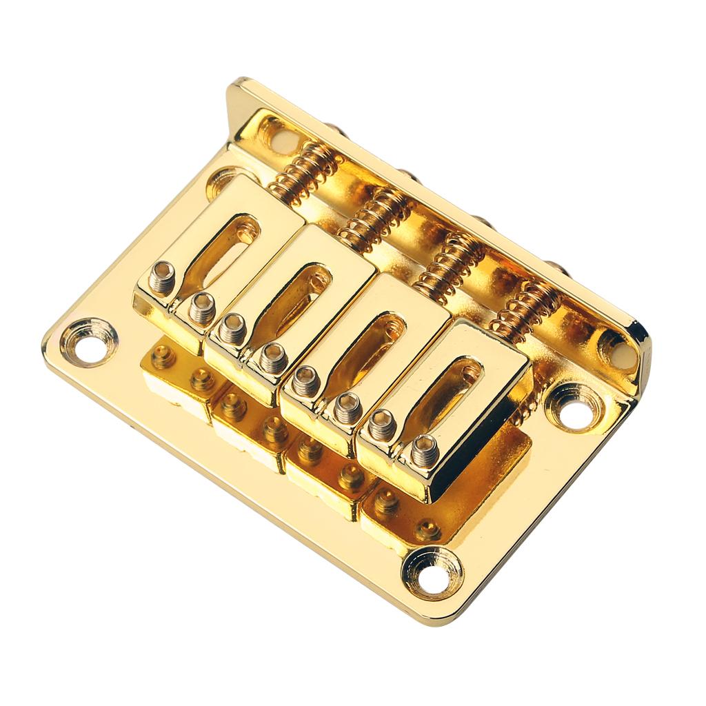 Cao Cấp 4 Bass Cầu cho Đàn Guitar Điện Đàn Ukulele Cầu Phụ Kiện