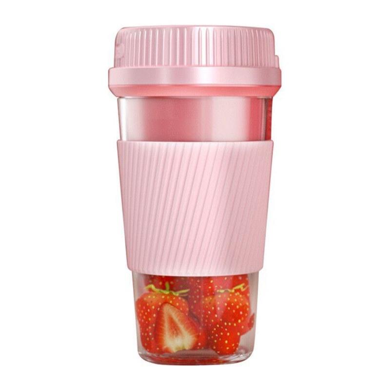 Máy xay trái cây, sinh tố, cầm tay Portable Juicing Cup sắc màu 300ml đa năng