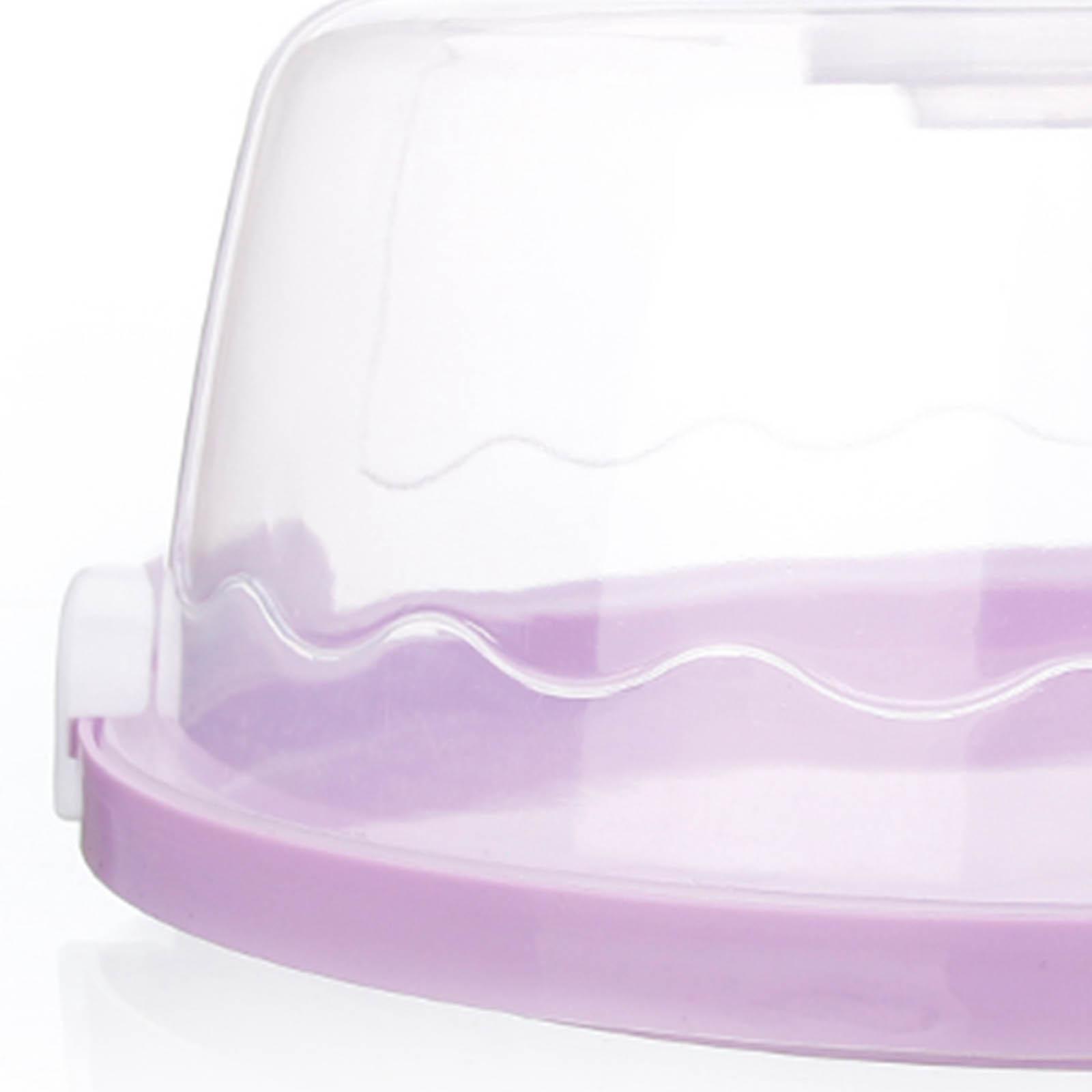 Cake Stand with Lid Cover Handle Round/Square Cake Keeper Clear Birthday