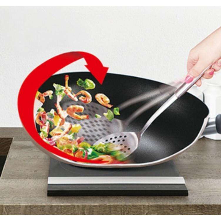 CHẢO BẦU CHỐNG DÍNH, CHẢO XÀO SÂU LÒNG 32CM - NẮP KÍNH - NẤU BẾP TỪ SIÊU ĐẸP