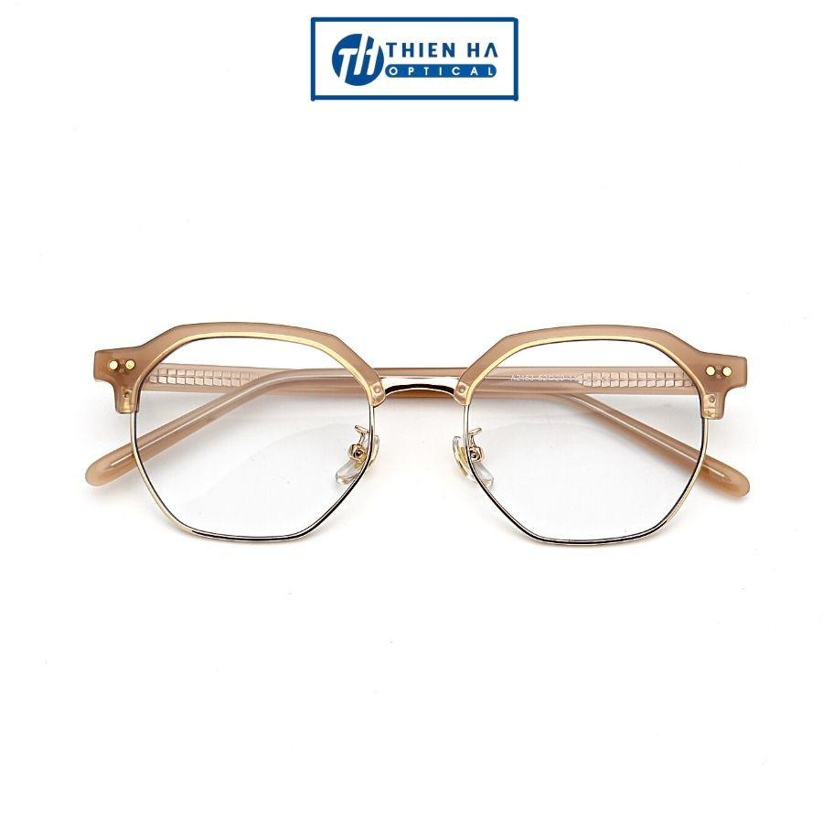 Gọng kính nam nữ đa giác THIÊN HÀ OPTICAL chất liệu nhựa cao cấp càng lõi thép chắc chắn dáng dễ đeo nhiều màu A2153