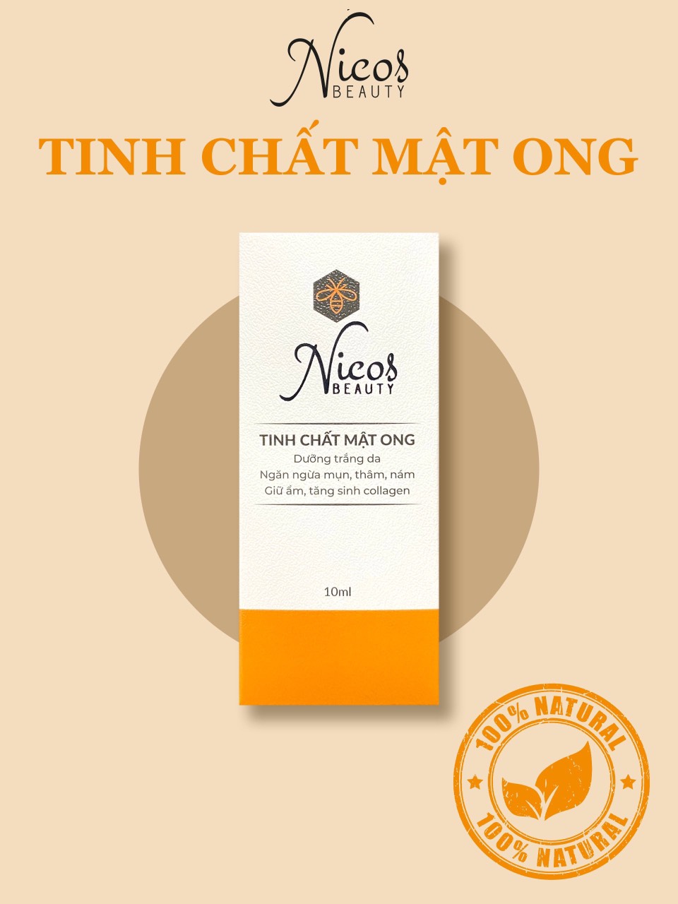 Serum Tinh chất mật ong 10ml Nicos Beauty CHÍNH HÃNG