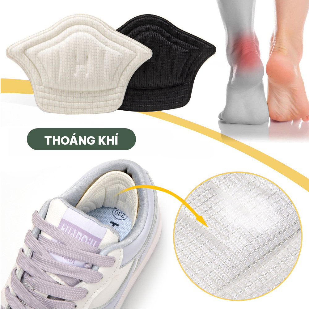 Miếng lót giày bảo vệ gót chân GoodFit, tăng size chống nhấc gót, trầy gót sau, phù hợp cho nhiều loại giày