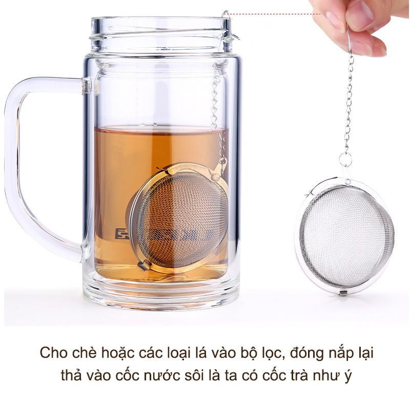 Dụng cụm pha trà hình cầu dạng lưới