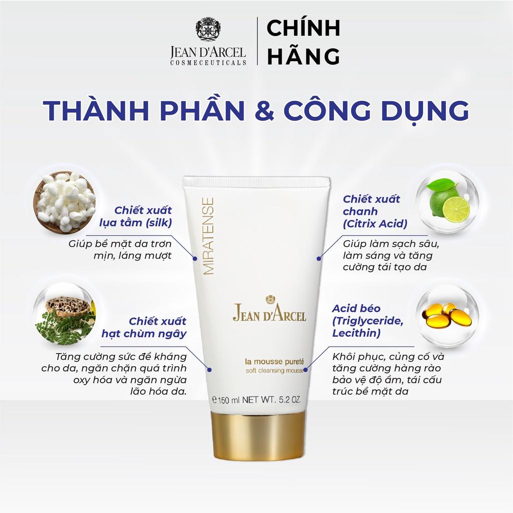 J52 Sữa rửa mặt phục hồi và trẻ hóa da Miratense - Soft Cleansing Mousse 150ml - Jean d'Arcel