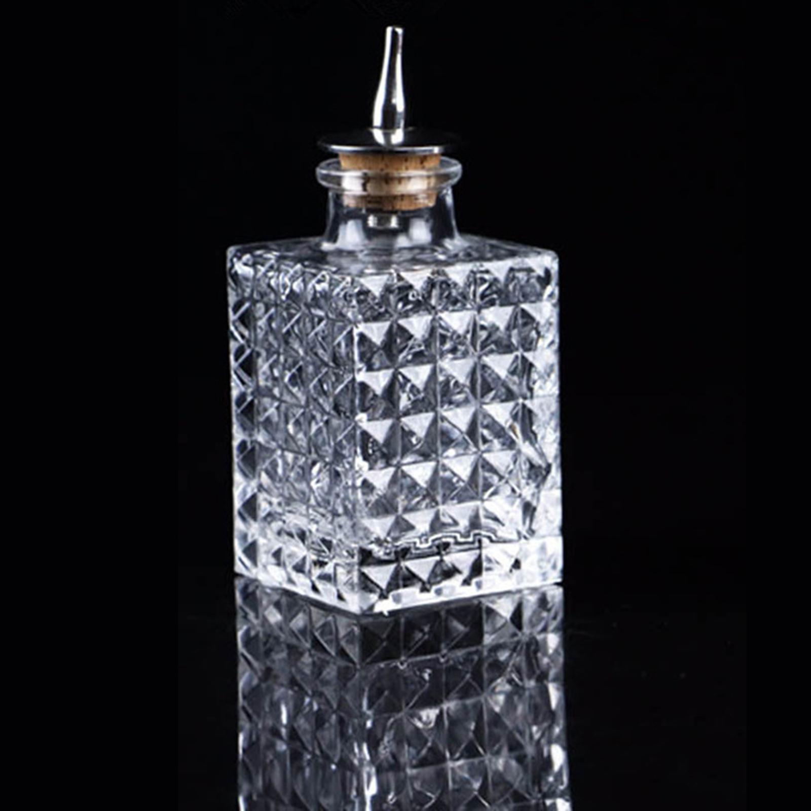 Bitter Bottle Display Wine Bottle Bartender Decanter Dasher Bottle for Living Room Desktop