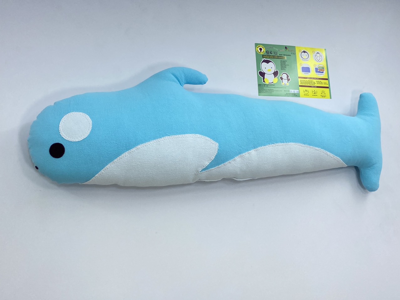 Gối Ôm Con Cá BabyTop ( 21x68 ) cm ( Màu và họa tiết ngẫu nhiên )