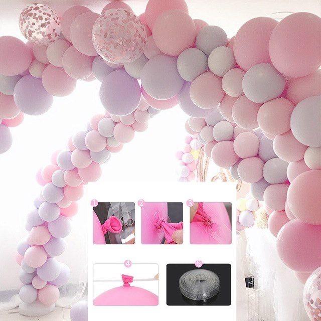 Bóng bay trang trí sinh nhật màu pastel nhẹ nhàng dễ thương, Bóng dày dặn, đẹp BB36