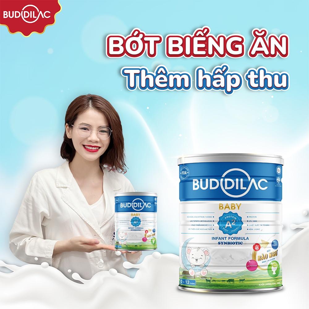 Sữa Bột BUDDILAC Baby Tăng Sức Đề Kháng, Hỗ Trợ Phát Triển Trí Não, Giúp Bé Ăn Ngon Ngủ Sâu Giấc Lon 900gr