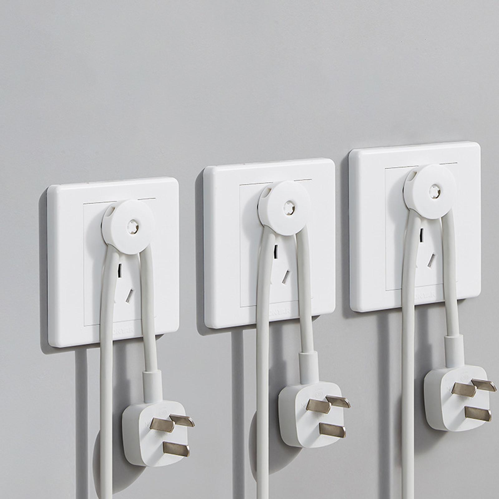 Wall Socket Holder Hanging Plug Hanger for Home, Bathroom Two Plug