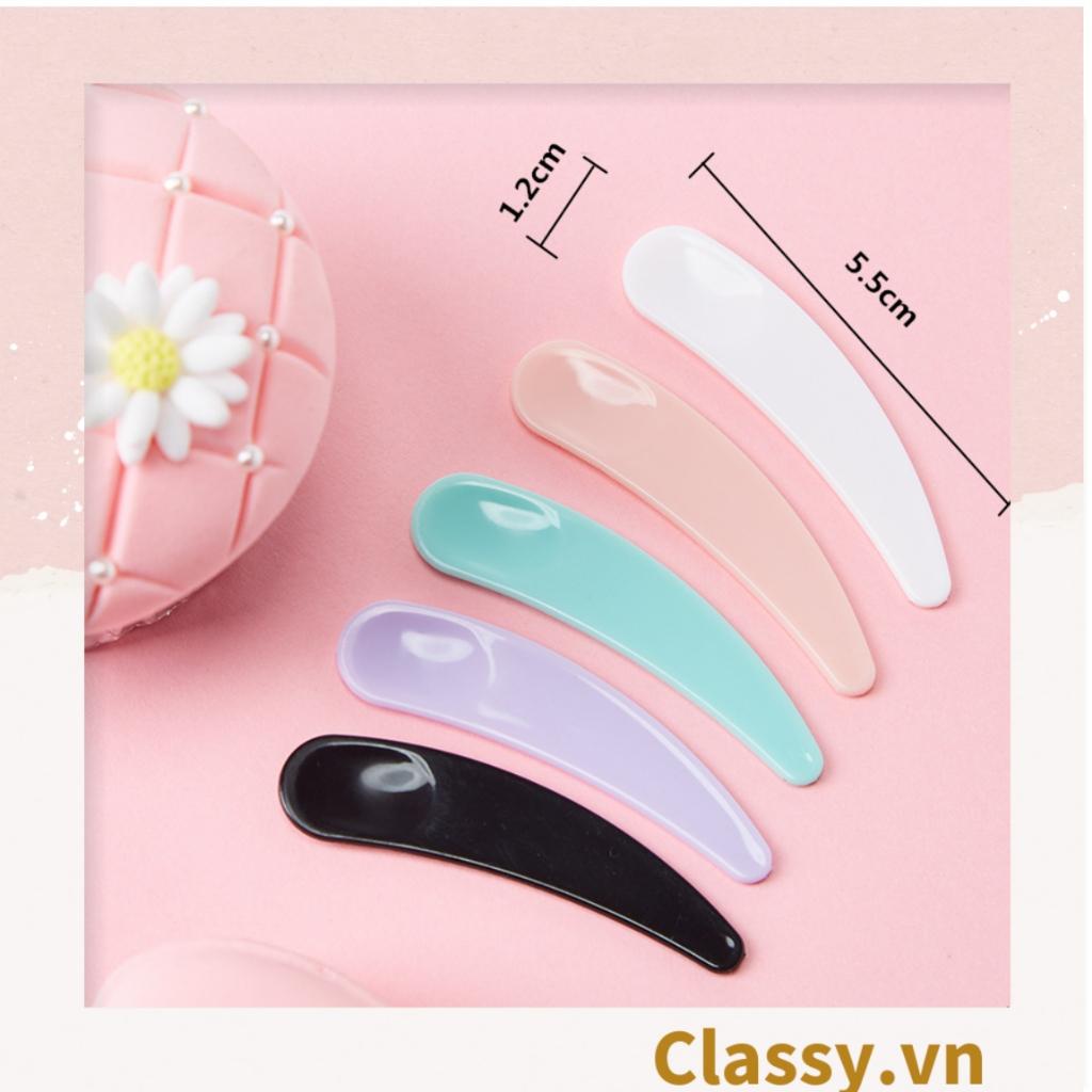 Dụng cụ lấy kem  Classy bằng nhựa hình cái muỗng, dùng trong trang điểm, dưỡng da PK1285