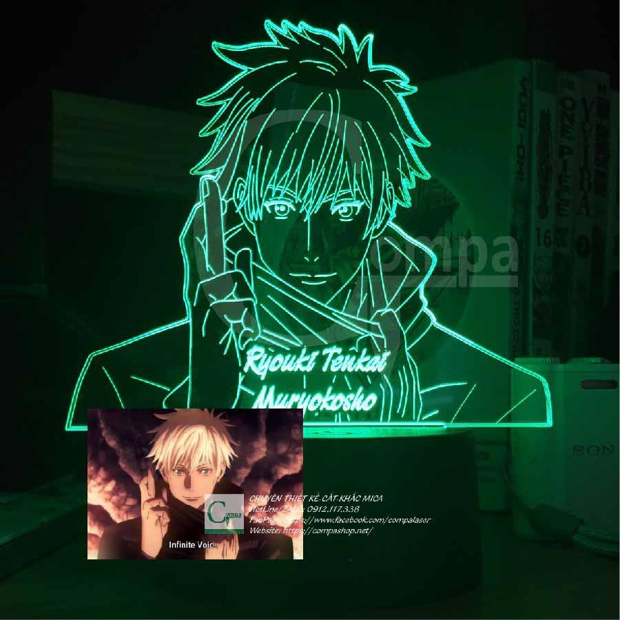 Đèn Ngủ ANIME LED 3D Jujutsu Kaisen Satoru Gojo Type 11 AJKN0111 16 màu tùy chỉnh