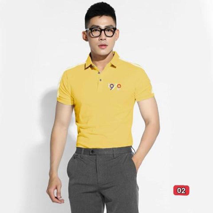 Áo thun nam có cổ tay ngắn vải thun cotton 100% cao cấp_ Skymen01