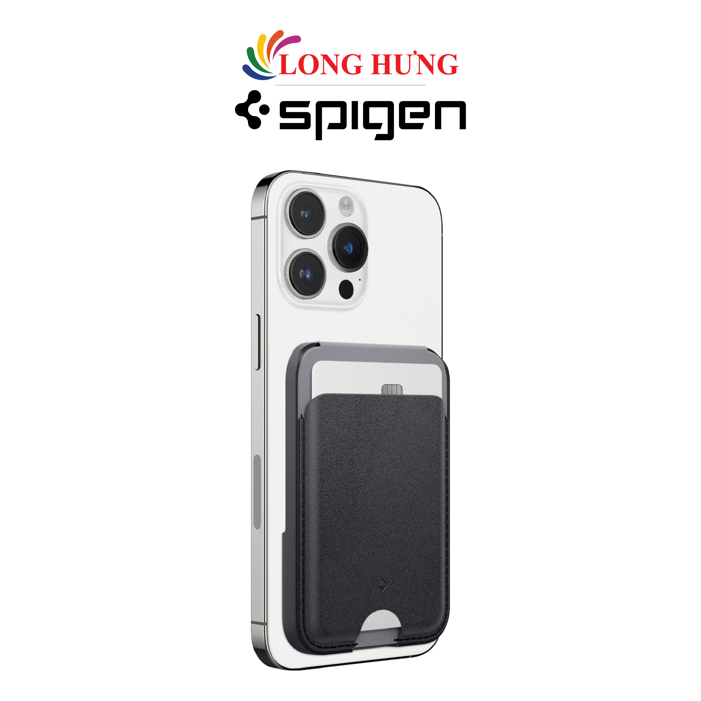 Ví kiêm đế Magsafe Spigen Caseology Nano Pop Card Holder - Hàng chính hãng