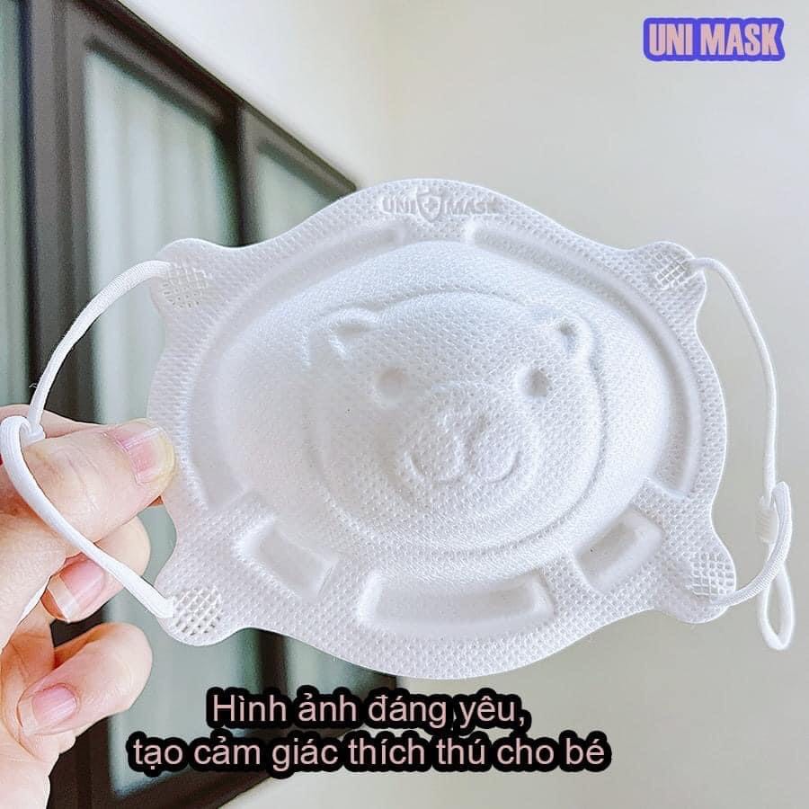 10 bịch khẩu trang gấu cho bé sơ sinh đến 3 tuổi