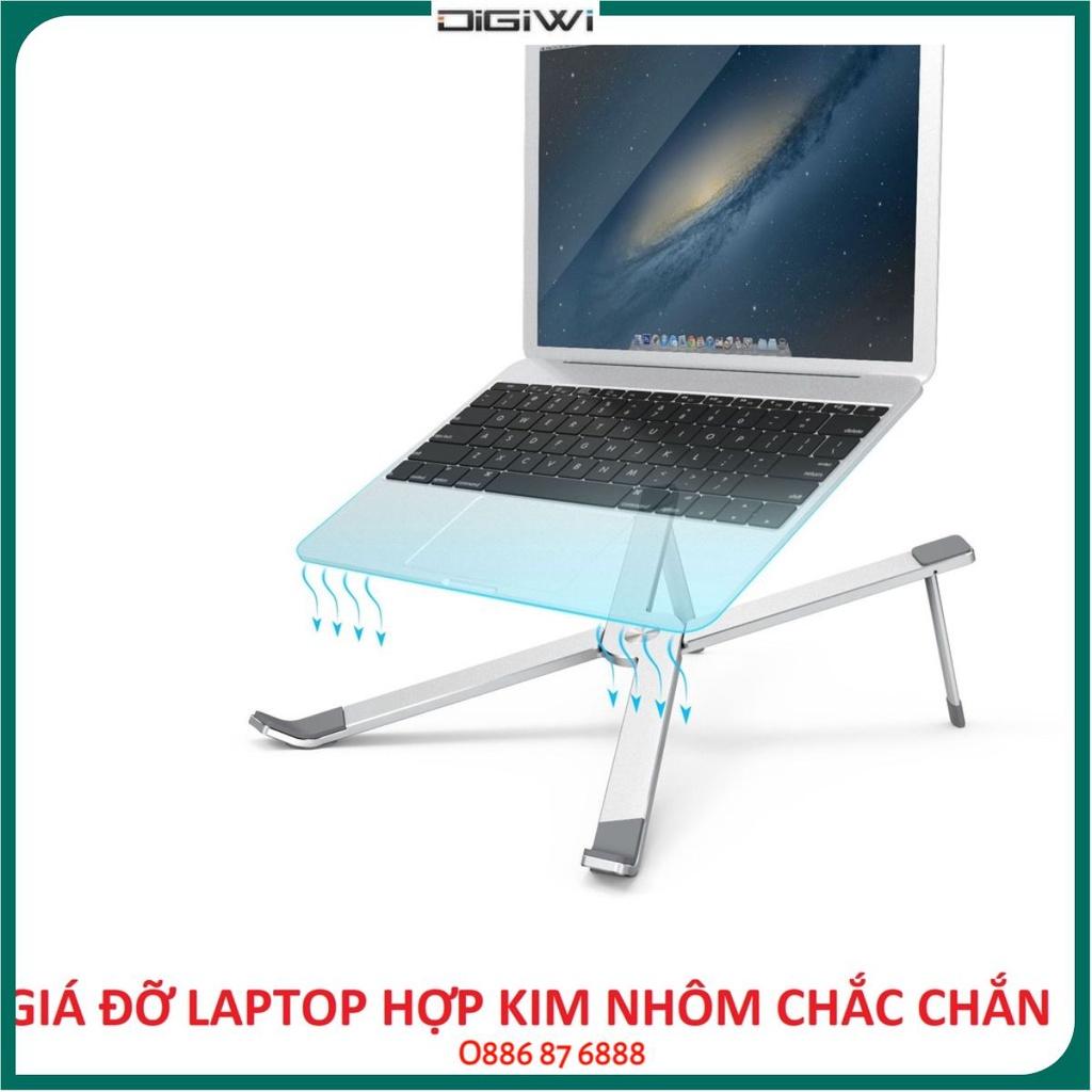 Giá đỡ kiêm tản nhiệt cho laptop bằng hợp kim nhôm chắc chắn dạng chữ X gấp gọn