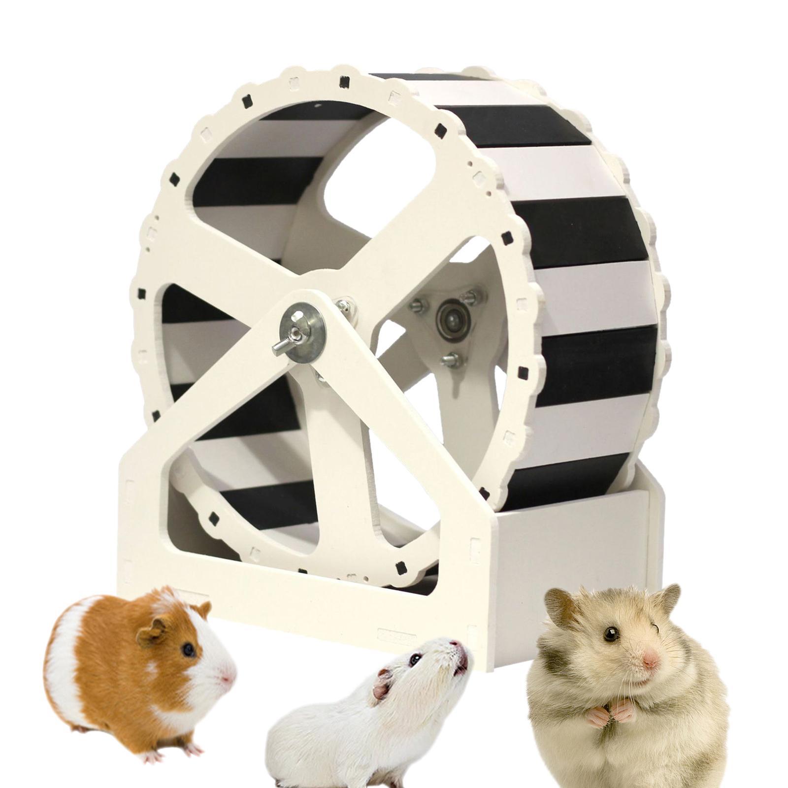 Hamster Running Wheel Durable Wooden Exercise Scroll for Hedgehog Pets Mouse