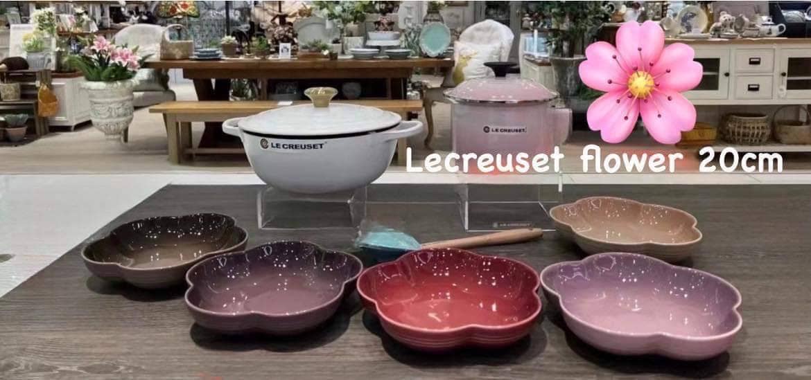 Set 5 đĩa hoa sâu lòng Le Creuset 20cm Hàng chính hãng
