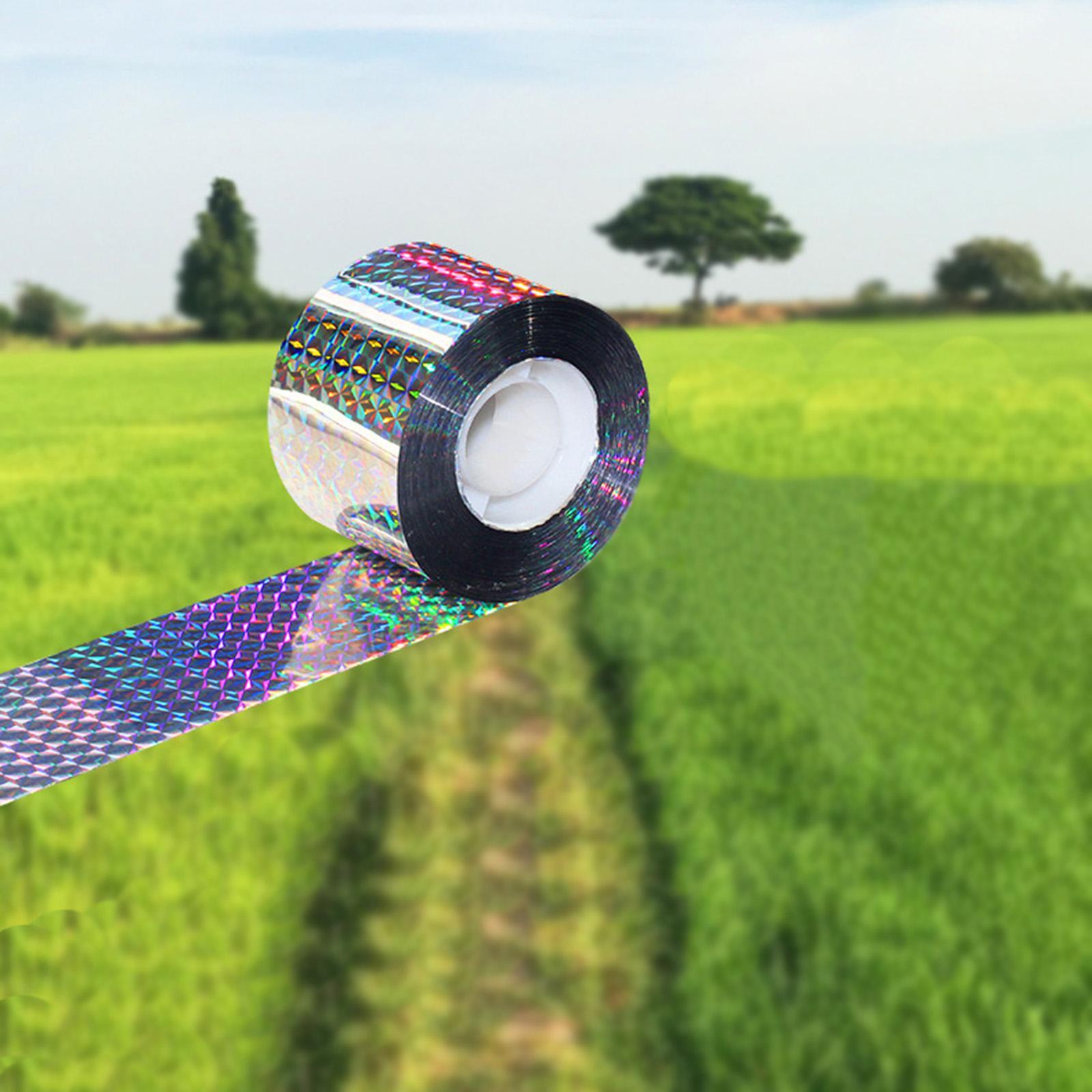 Bird Scare Tape Double Sided Reflective Ribbon Flash for Crows Garden