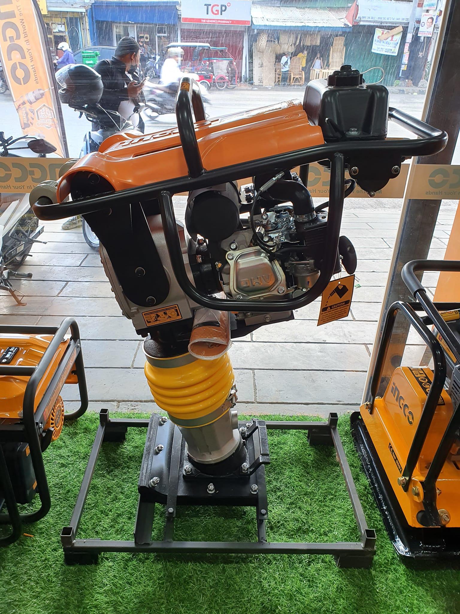 MÁY ĐẦM CÓC HÌNH TRỤ DÙNG XĂNG 4.8KW INGCO GRT75-2 - HÀNG CHÍNH HÃNG