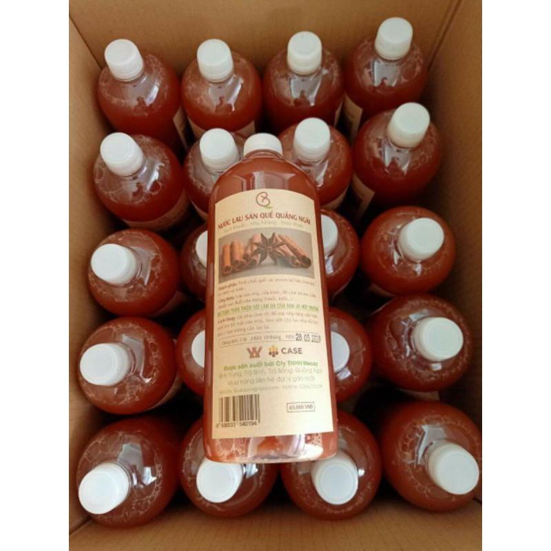 Nước lau sàn quế Quảng Ngãi. Chai 1 lít, Nước lau sàn hữu cơ Organic.