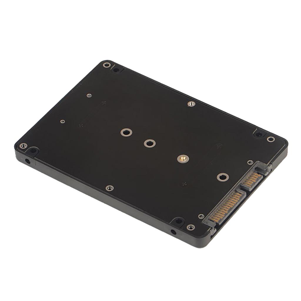 2Pack M.2 NGFF B-Key SSD to 2.5" SATA Adapter Card with Case Enclosure