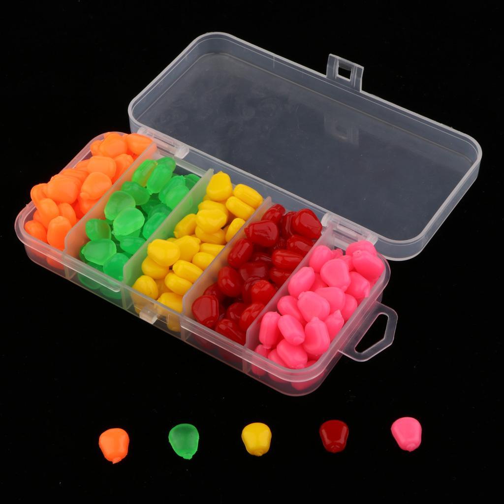 200Pcs Artificial Corn Fishing Simulation Fake Soft Baits for Trout