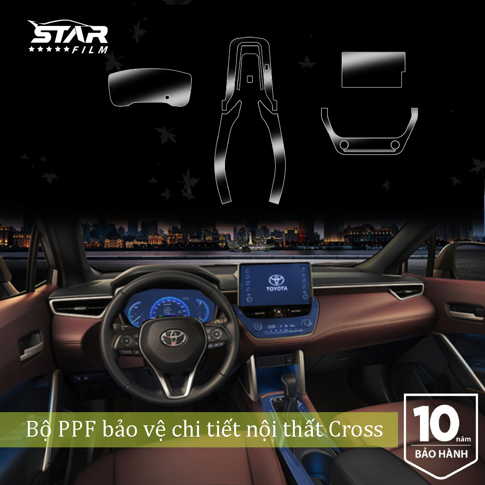 Toyota Cross PPF TPU chống xước tự hồi phục STAR FILM