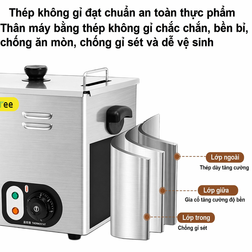 Máy Nấu Trứng Onsen Septree EF-01 Hàng Nhập Khẩu - Điều Chỉnh Nhiệt Chính Xác, Hoạt Động Ổn Định