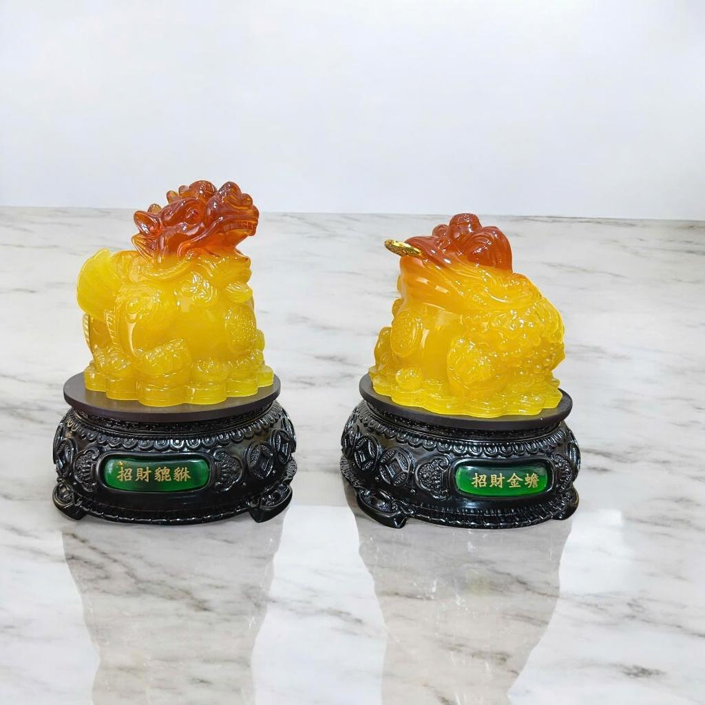 Cặp Cóc thềm thừ, Tỳ Hưu Phong Thủy RỒNG VIỆT, Linh Vật Chiêu Tài thu hút tài lộc
