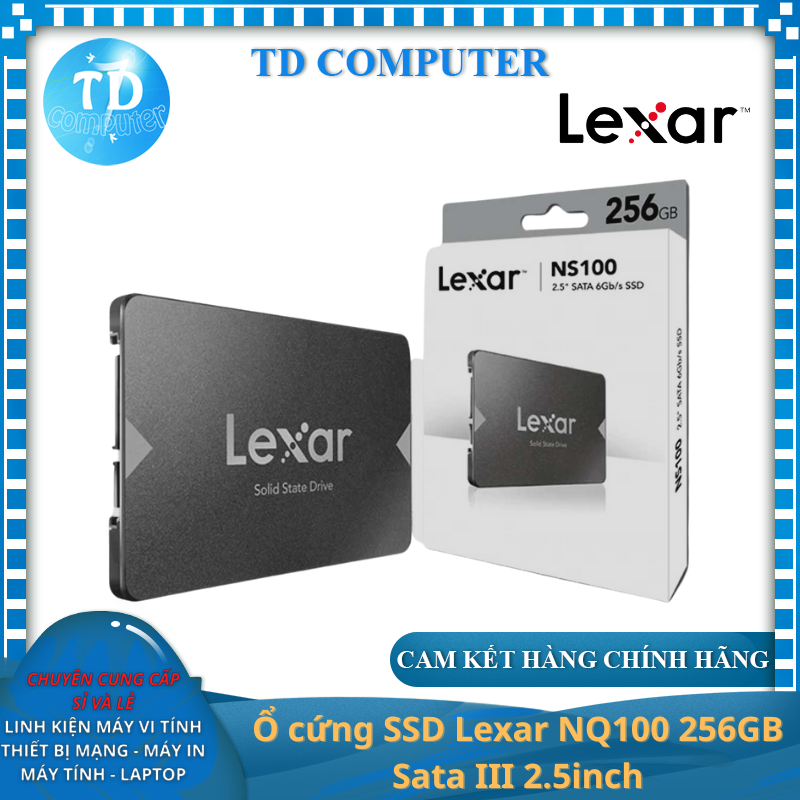 Ổ cứng SSD Lexar NQ100 256GB Sata III 2.5inch - Hàng chính hãng Viết Sơn phân phối