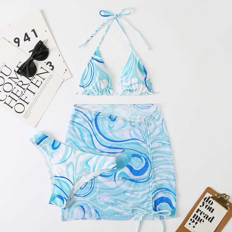 Set Bikini Tam Giác Kèm Váy Sexy