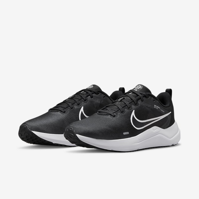 Giày chạy bộ Nữ W NIKE DOWNSHIFTER 12 - BLACK/WHITE-SMOKE GREY-PURE PLATINUM - 7.5 US