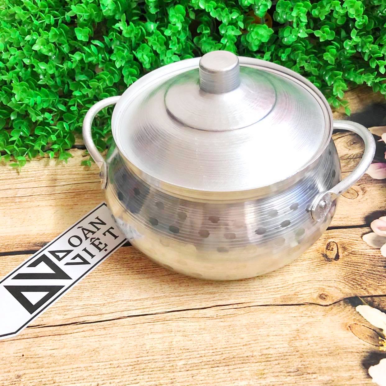 Nồi Lẩu Bằng Nhôm kiểu Xưa Hoài cổ. Phù hợp cho món Tái, Thái, lẩu gà. Nồi lẩu dập thủ công đậm nét truyền thông. Đồ Gia Dụng nhà bếp pha chế làm bánh nguyên liệu'