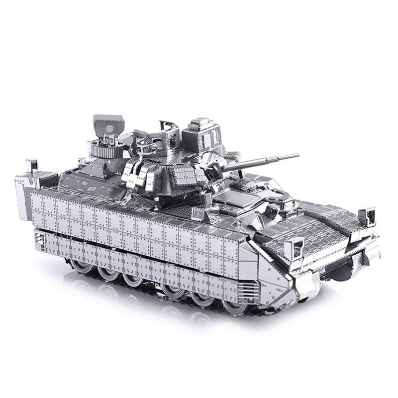 Mô hình thép 3D tự ráp cao cấp  xe tank M2A3