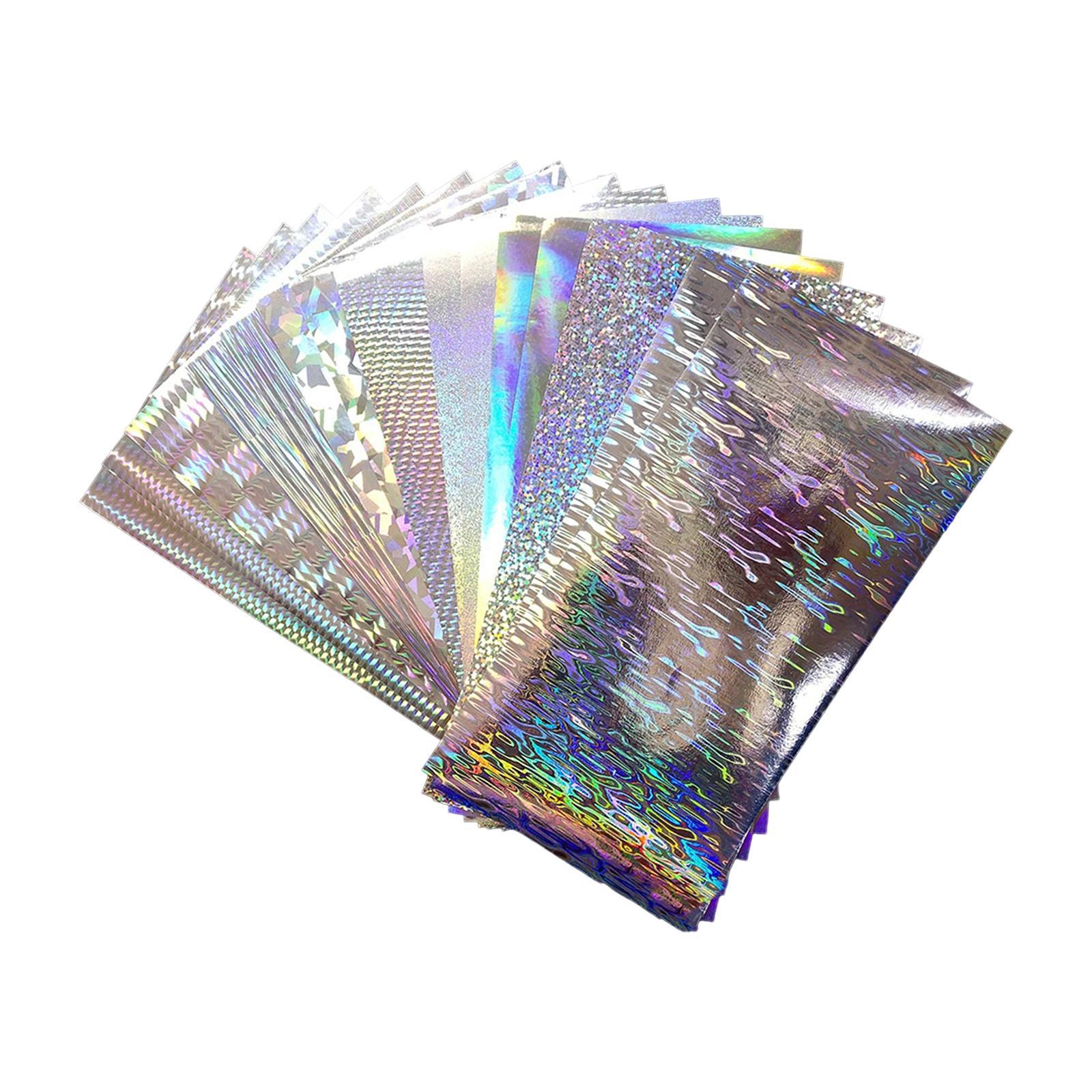 18x Fishing Sticker Paper Flasher Self-Adhesive Holographic Flashing Tape