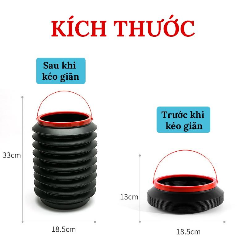 Thùng Rác Co Giãn Mini Để Trên Ô Tô – Dung Tích 4L CARZONE.TOP